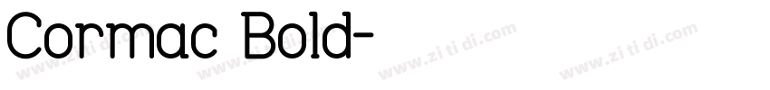 Cormac Bold字体转换